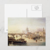 Carte Postale Cathédrale Saint-Paul et pont de Londres (Devant / Derrière)