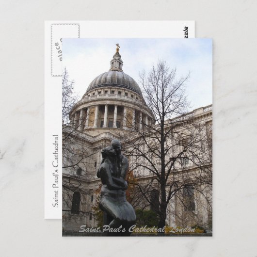 Carte Postale Cathédrale Saint-Paul, Londres (Devant / Derrière)