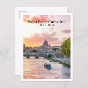 Carte Postale Cathédrale Saint-Pierre Rome Italie