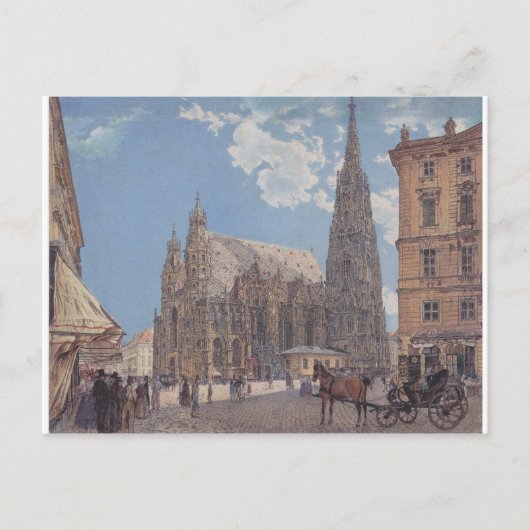 Carte Postale Cathédrale Saint-Stephen de Vienna by Rudolf (Devant)