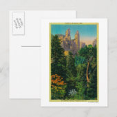 Carte Postale Cathédrale Spires et la Vallée de Yosemite (Devant / Derrière)