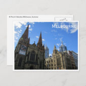 Carte Postale cathédrale st pauls melbourne (Devant / Derrière)