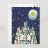 Carte Postale Cathédrale Starry Night (Devant / Derrière)