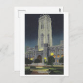 Carte Postale Cathédrale Vintage Scottish Rite, Indianapolis (Devant / Derrière)