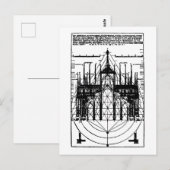 Carte Postale Cathédrale vitruvienne de Milan 1521 (Devant / Derrière)
