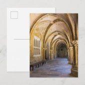 Carte Postale Cathédrale voûtée Cloître Couloir (Devant / Derrière)