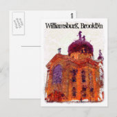 Carte Postale Cathédrale, Williamsburg, Brooklyn (Devant / Derrière)
