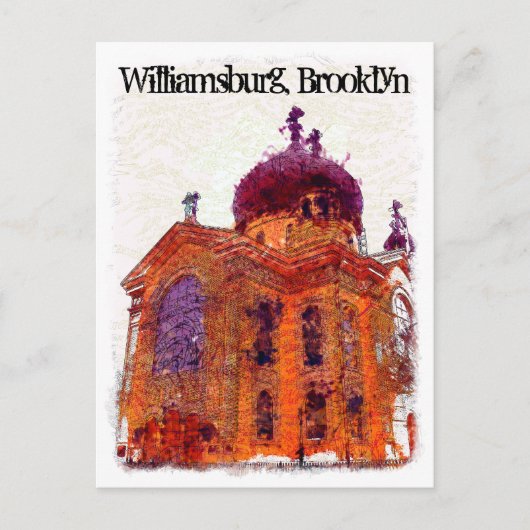 Carte Postale Cathédrale, Williamsburg, Brooklyn (Devant)