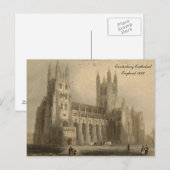 Carte Postale Cathédrales d'Angleterre Série : Canterbury 1836 (Devant / Derrière)