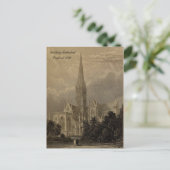 Carte Postale Cathédrales d'Angleterre série : Salisbury 1836 (Debout devant)