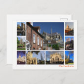 Carte Postale Cathédrales multi-images (Devant / Derrière)