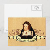 Carte Postale Catherine d'Aragon (Devant / Derrière)