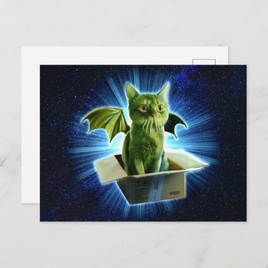 Carte Postale Cathulhu (Devant / Derrière)