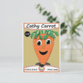 Carte Postale Cathy Carrot - Paquet de semences 1 (Debout devant)