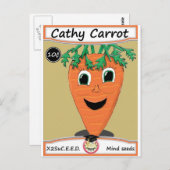 Carte Postale Cathy Carrot - Paquet de semences 1 (Devant / Derrière)