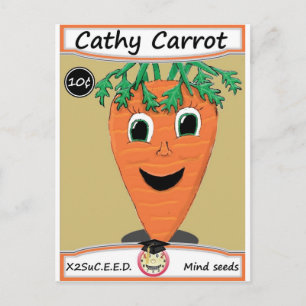 Carte Postale Cathy Carrot - Paquet de semences 1