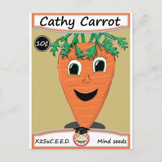 Carte Postale Cathy Carrot - Paquet de semences 1 (Devant)