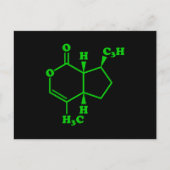 Carte Postale Catnip Nepetalactone Formule chimique moléculaire (Devant)
