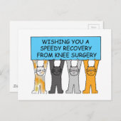 Carte Postale Cats de Knee Surgery (Devant / Derrière)