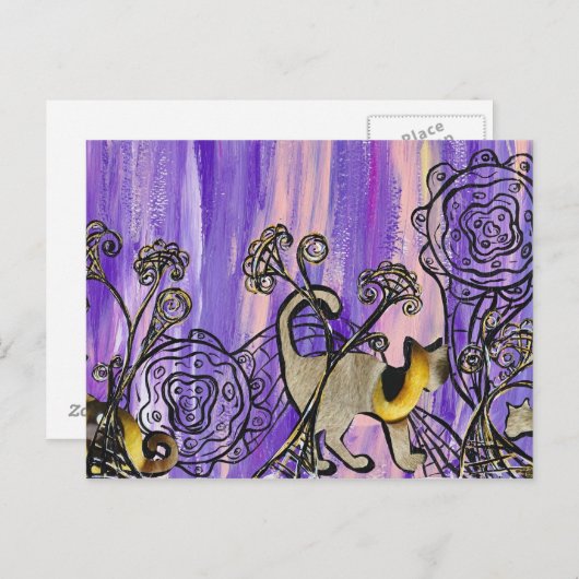 Carte postale Cats Eyes (Devant / Derrière)