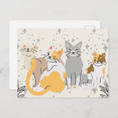 Carte Postale Cats group (Devant / Derrière)