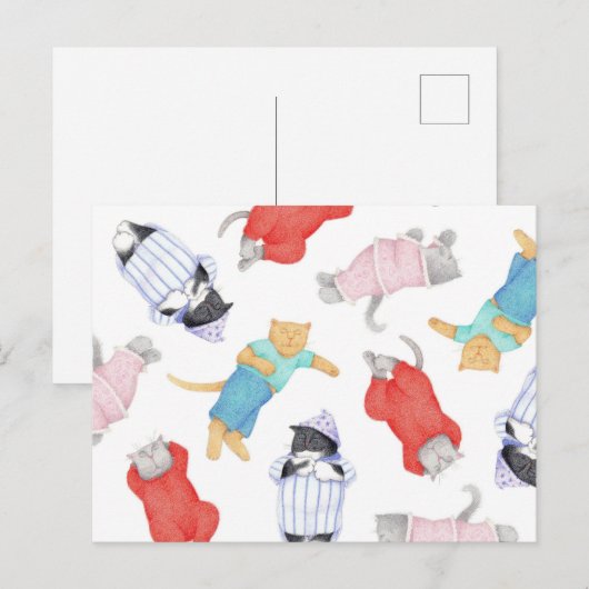 Carte postale CATS PAJAMAS (Devant / Derrière)