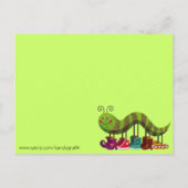 Carte postale Catty Caterpillar (Dos)