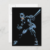 Carte Postale Catwoman avec Whip (Devant / Derrière)