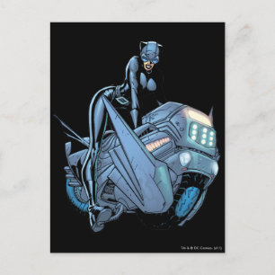 Carte Postale Catwoman et vélo