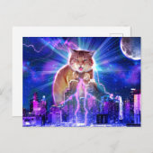 Carte Postale Catzilla (Devant / Derrière)