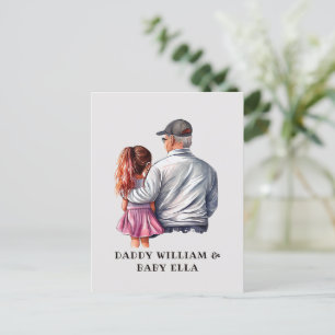 Carte Postale Caution père et fille (14)