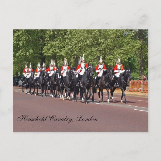 Carte postale Cavalerie ménagère (Devant)