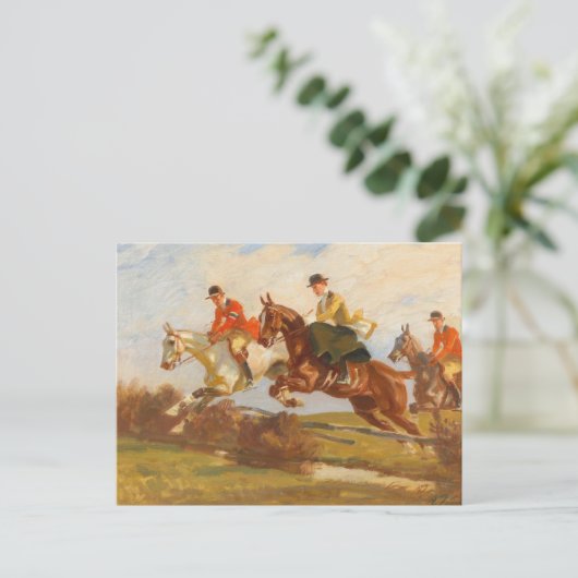 Carte Postale Cavalier de saut d'obstacles | Angelo Jank (Debout devant)