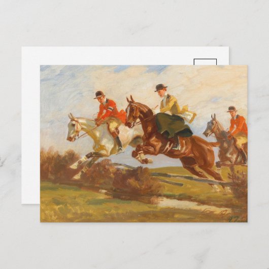 Carte Postale Cavalier de saut d'obstacles | Angelo Jank (Devant / Derrière)