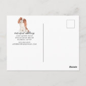 Carte postale Cavalier King Charles Moving (Dos)