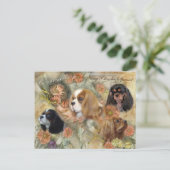 Carte Postale Cavalier King Charles Spaniel (Debout devant)