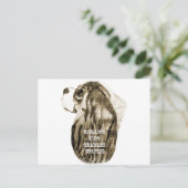 Carte Postale Cavalier King Charles Spaniel Antique Profil (Debout devant)