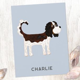 Carte Postale Cavalier King Charles Spaniel Chien Personnalisé