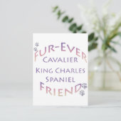 Carte Postale Cavalier King Charles Spaniel Furever (Debout devant)