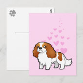 Carte Postale Cavalier King Charles Spaniel Love (Devant / Derrière)