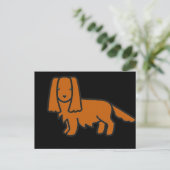 Carte Postale cavalier roi charles spaniel ruby dessin animé (Debout devant)
