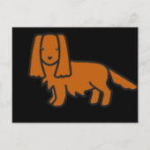 Carte Postale cavalier roi charles spaniel ruby dessin animé (Devant)