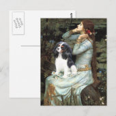 Carte Postale Cavalier (Tri6) - Ophélie assise (Devant / Derrière)