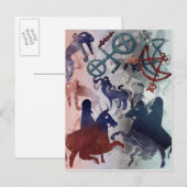 Carte Postale Cavaliers Pictish 1996 (Devant / Derrière)