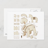 Carte Postale Cavalo de Troia (Devant / Derrière)