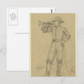 Carte Postale Cavalry Bugler (Devant / Derrière)