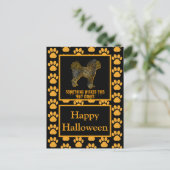 Carte Postale Cavapoo Anglais Chien Silhouette Halloween (Debout devant)