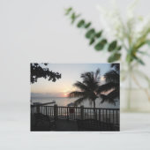 Carte Postale Cave Beach Mo Bay Jamaïque de coucher du soleil de (Debout devant)