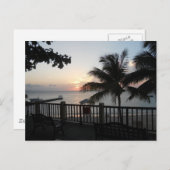 Carte Postale Cave Beach Mo Bay Jamaïque de coucher du soleil de (Devant / Derrière)