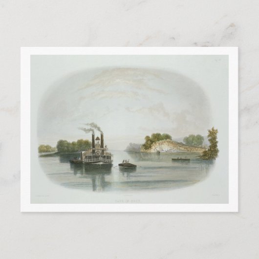 Carte Postale Cave-in-rock, view on the Ohio, plate 7 from volum (Devant)